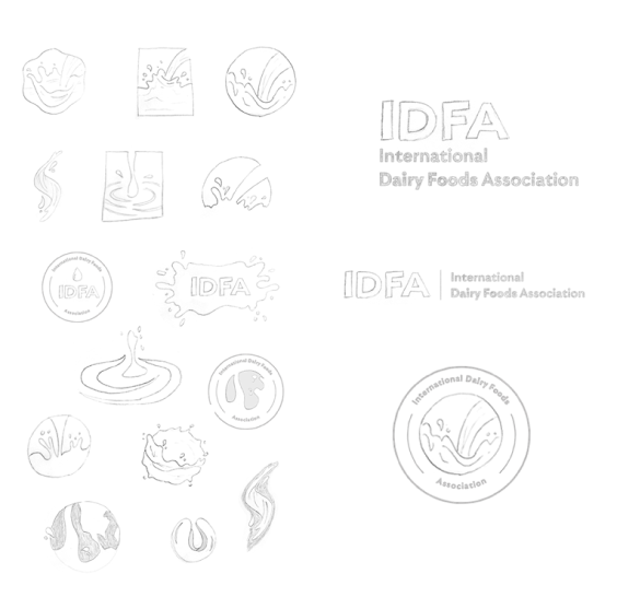 Sketches of possible IDFA logos